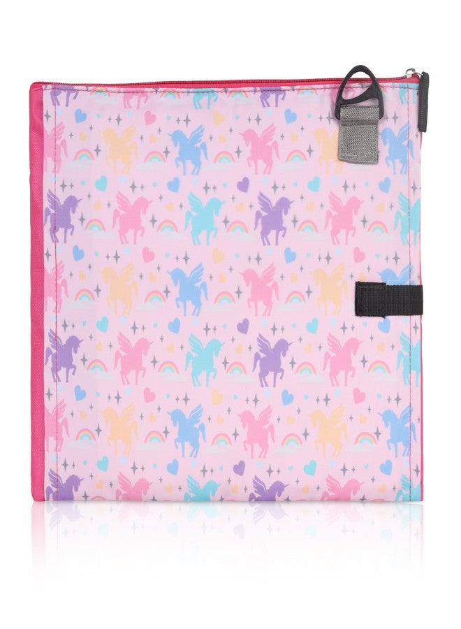 Echo Boomers Unicorn Printed Exam & Activity Sling Bag | 3 Compartments | Cushioned & Detachable Strap | Ideal for Outdoor Travel - Image 2